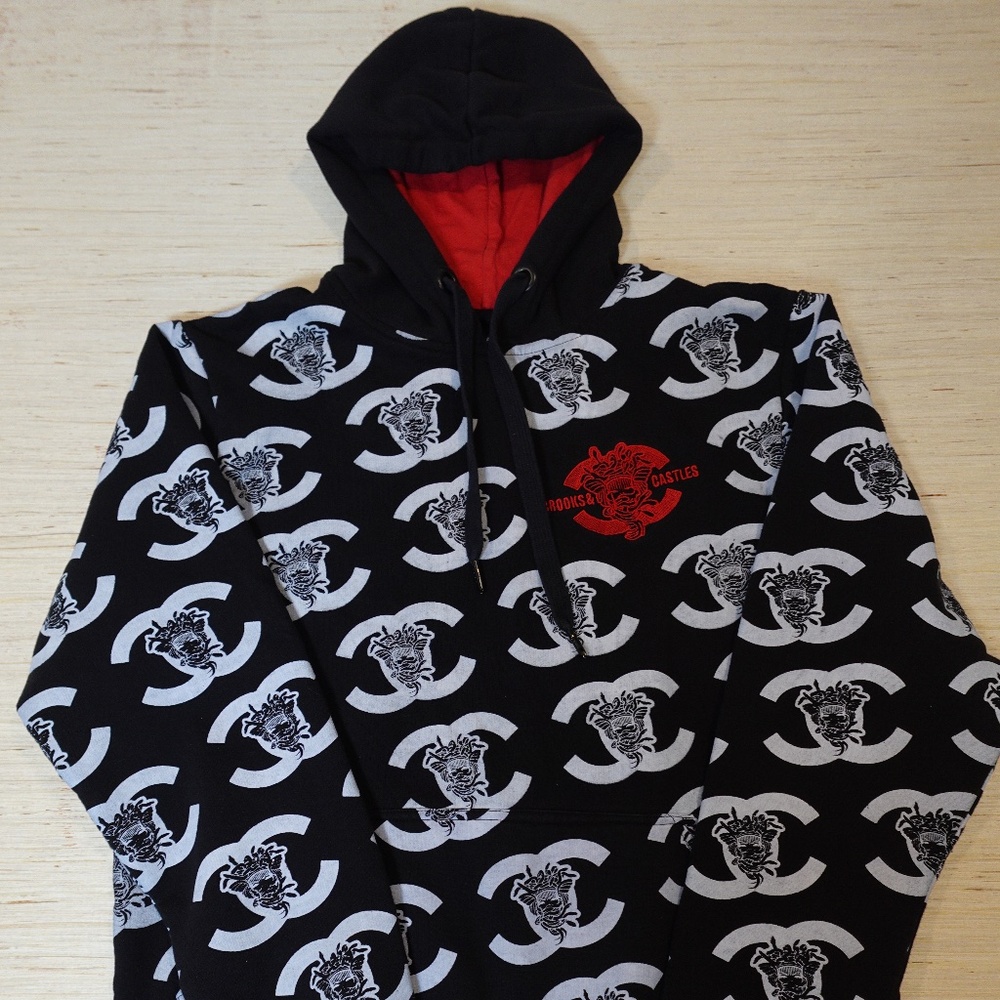 Crooks & Castles Black and White Patterned Sweater